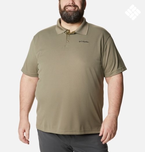 Columbia Utilizer Polo T Skjorte Herre Olivengrønne | Plus Size 02867J